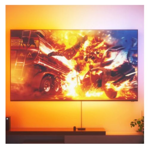Nanoleaf 4D V2 Screen Mirror Camera + Lightstrip Kit Kit, RGB, Mirrors Action/Music on PC/TV using Camera, For Monitors/TVs up to 65 Nanoleaf 4D V2 Screen Mirror Camera + Lightstrip Kit Kit, RGB, Mirrors Action/Music on PC/TV using Camera, For Monitors/TVs up to 65